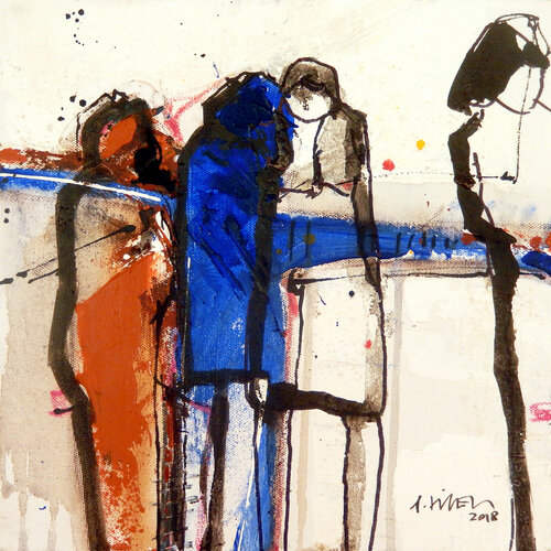 Weggefährten (1066) van Robert Süess, Schilderij te koop op Singulart