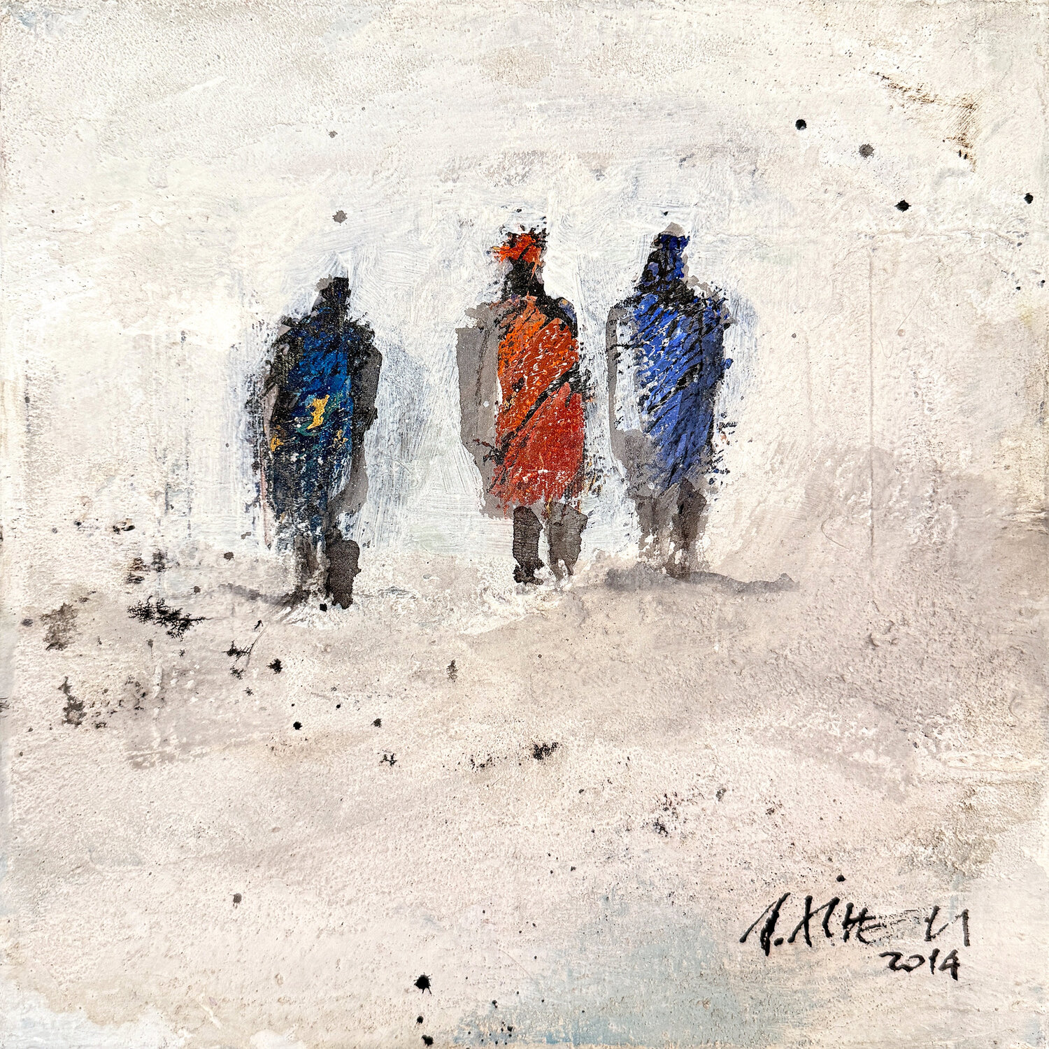 Wüstenbewohner (1300) Robert Süess Original painting for sale