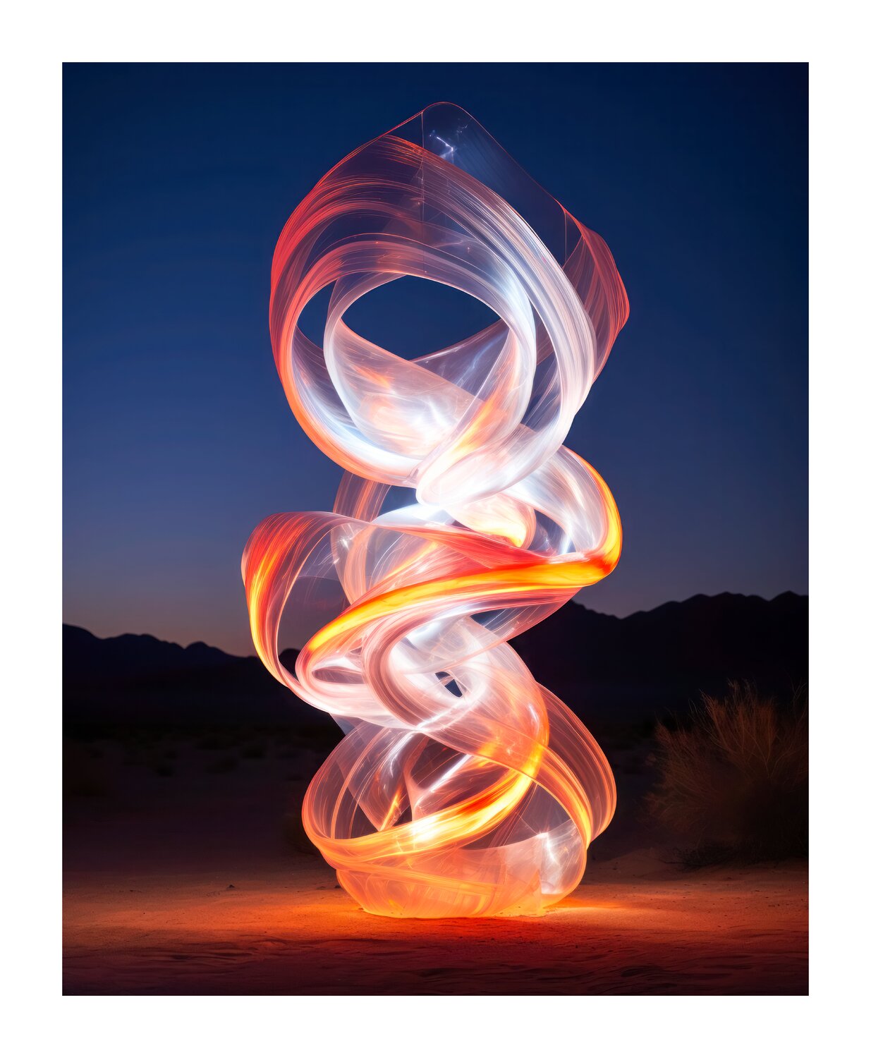 Ethereal light sculpture by Ivona Zubakova (2023) Digital Digital on