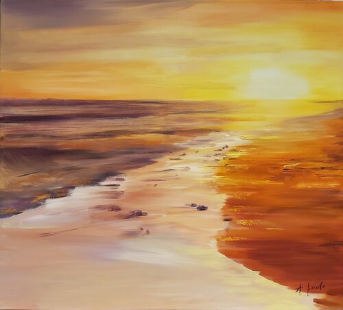 Colours of the Ocean 1 - Seascape Painting. Realism. Impressionism. di Andrea Jacobi, Pittura in vendita su Singulart