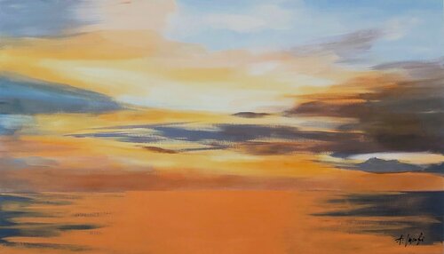 In the Middle of the Sky - Impressionism. von Andrea Jacobi, Malerei kaufen auf Singulart