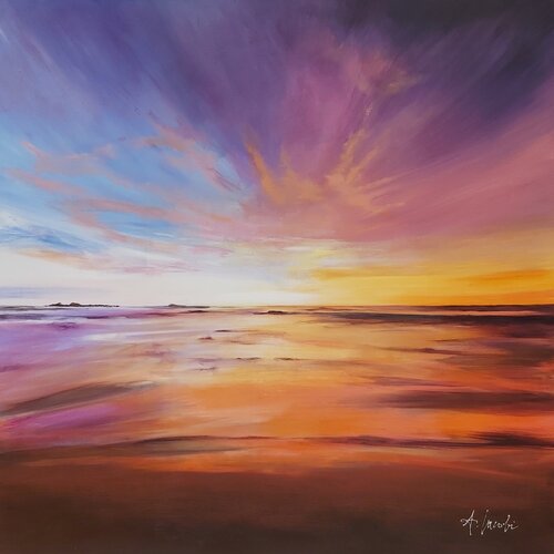 Colours of the Ocean 2 - Seascape Painting. Realism. Impressionism. von Andrea Jacobi, Malerei kaufen auf Singulart