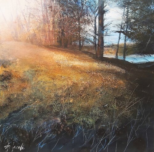 Autumn Light - Landscape, Impressionism, Realism Andrea Jacobi