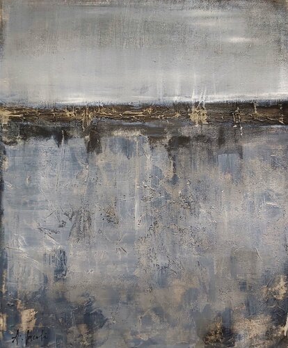 Behind the Horizon 1 - Abstract by Andrea Jacobi, 회화 for Sale on Singulart