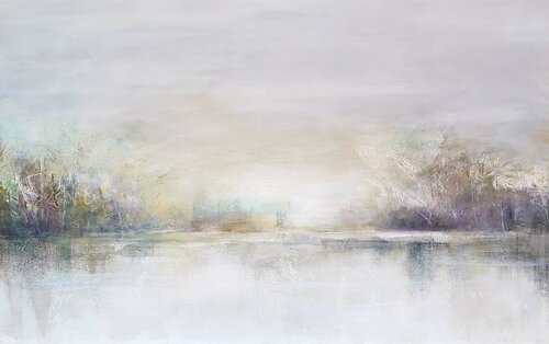 White Earth - Landscape, Impressionism by Andrea Jacobi, Painting for Sale on Singulart