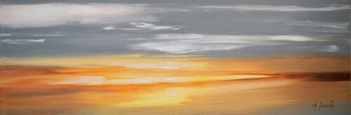 Sea Shimmer - Seascape Painting. Realism. Impressionism. by Andrea Jacobi, Painting for Sale on Singulart