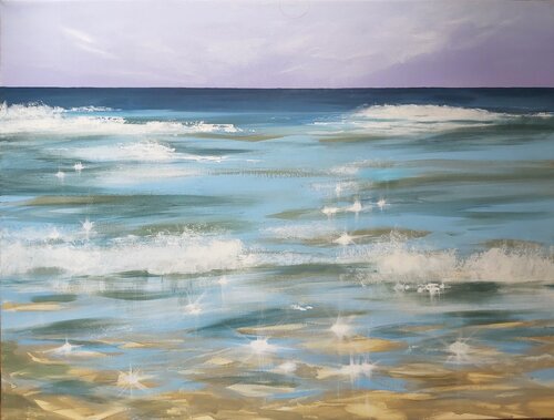 Beneath the Surface - Seascape Painting. Realism. Impressionism. von Andrea Jacobi, Malerei kaufen auf Singulart