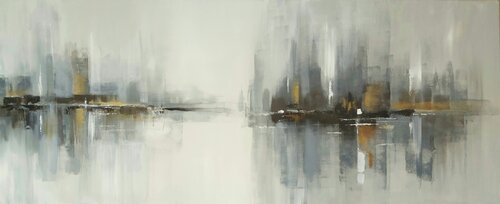 From a Distance - Abstract by Andrea Jacobi, Painting for Sale on Singulart