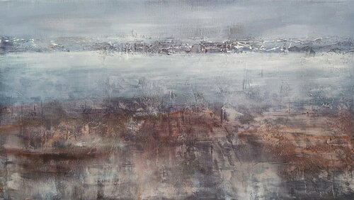 Behind the Horizon 4 - Abstract von Andrea Jacobi, Malerei kaufen auf Singulart