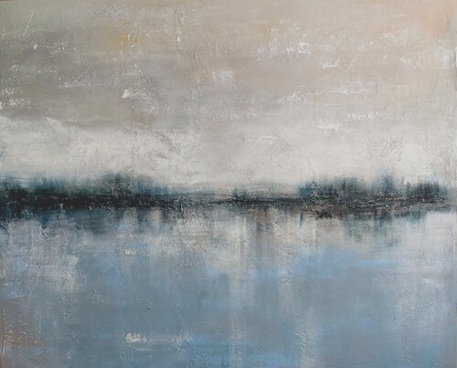 Behind the Horizon 5 - Abstract di Andrea Jacobi, Pittura in vendita su Singulart