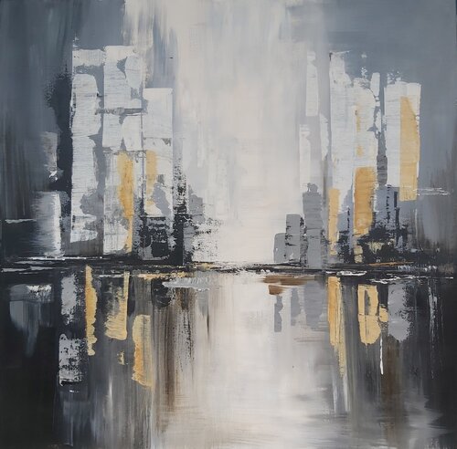 Urban Reflections 2 - Abstract von Andrea Jacobi, Malerei kaufen auf Singulart