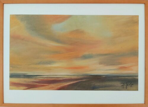 Afternoon Shadows - Landscape, Impressionism von Andrea Jacobi, Malerei kaufen auf Singulart