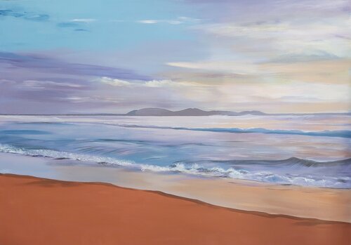 Moments of Summer 3. Seascape painting. by Andrea Jacobi, Painting for Sale on Singulart