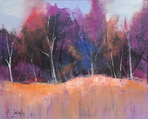 Spirit of Autumn - Landscape Painting. Forest. Impressionism. Figurative. Andrea Jacobi