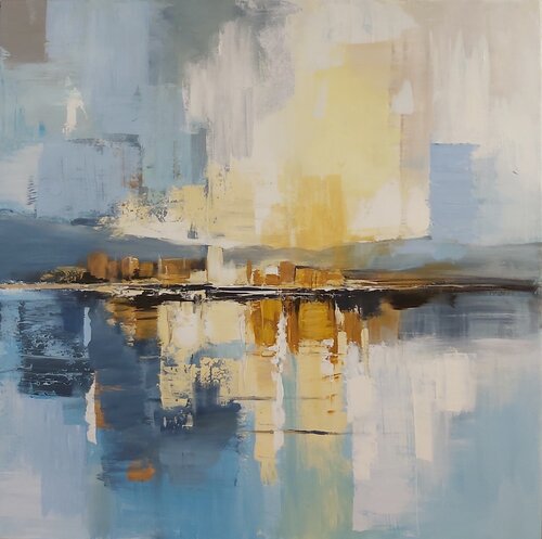 Light in the Distance - Abstract by Andrea Jacobi, Painting for Sale on Singulart