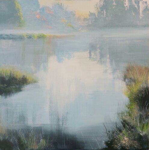Endless Silence - Landscape, Impressionism, Realism by Andrea Jacobi, Painting for Sale on Singulart