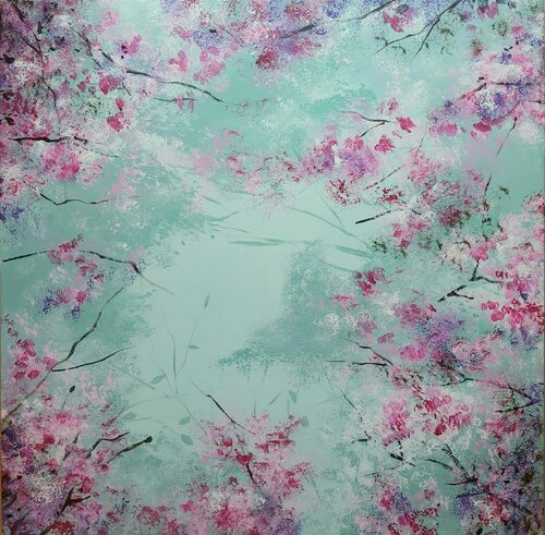 Branches of Spring - Impressionism, Abstract von Andrea Jacobi, Malerei kaufen auf Singulart