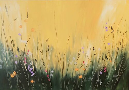 The Smell of Spring - Impressionism, Abstract von Andrea Jacobi, Malerei kaufen auf Singulart