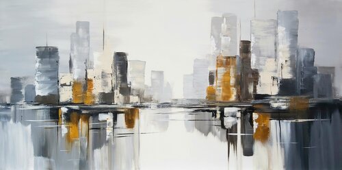 Urban Reflections 7 - Abstract von Andrea Jacobi, Malerei kaufen auf Singulart