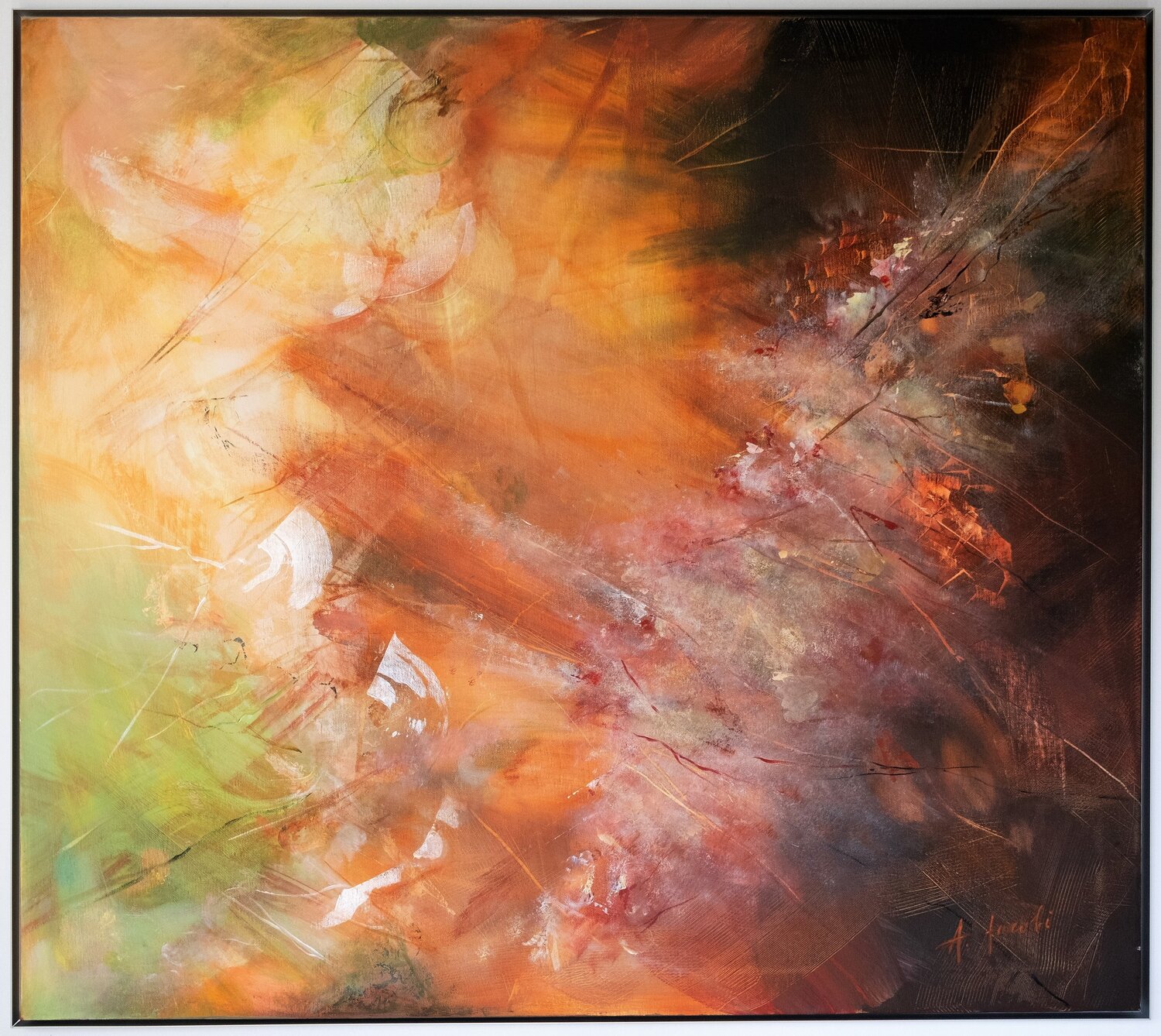 Sun Visits Earth 1 - Abstract Painting Andrea Jacobi