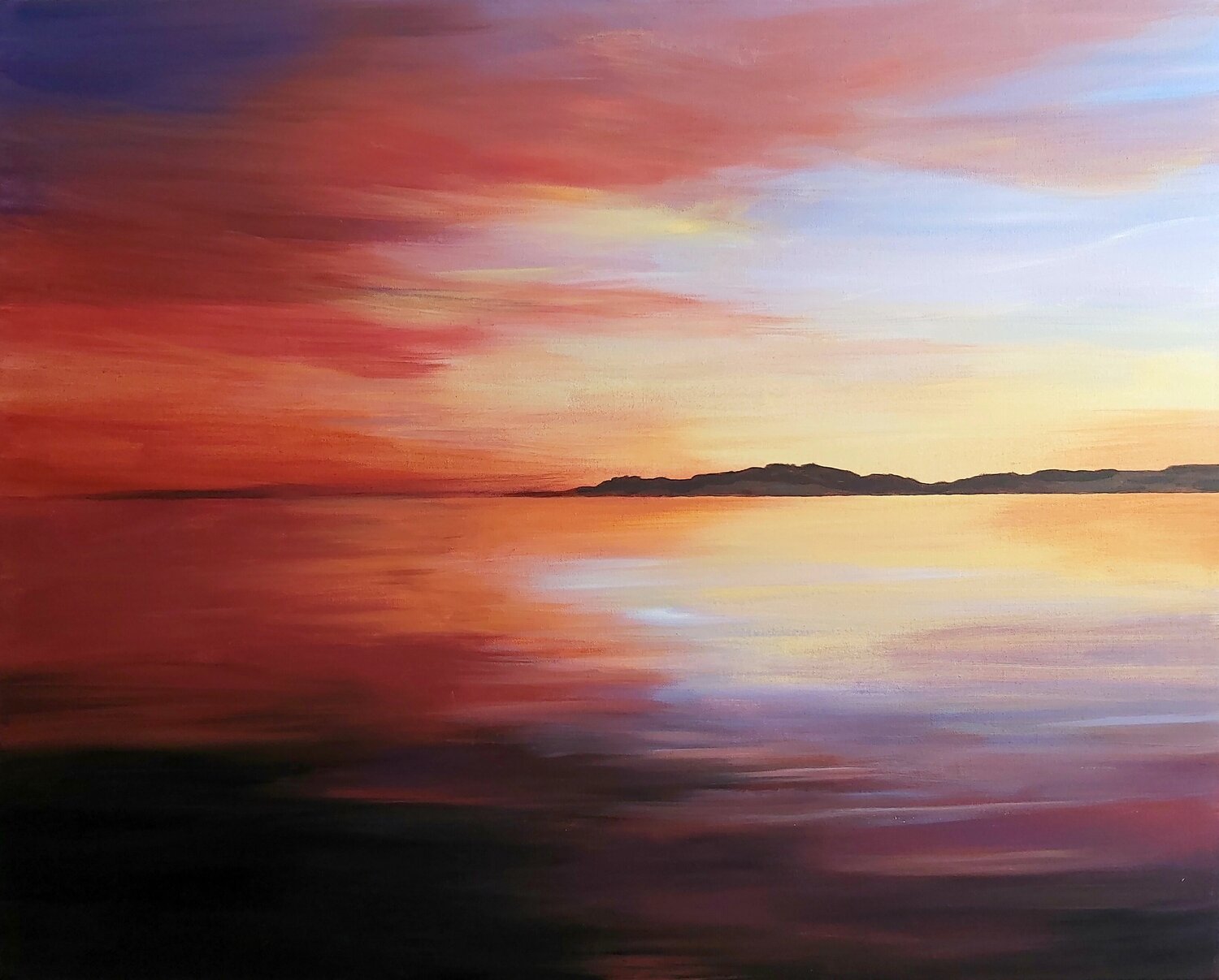 Sunset Vibes. Seascape painting. by Andrea Jacobi (2024