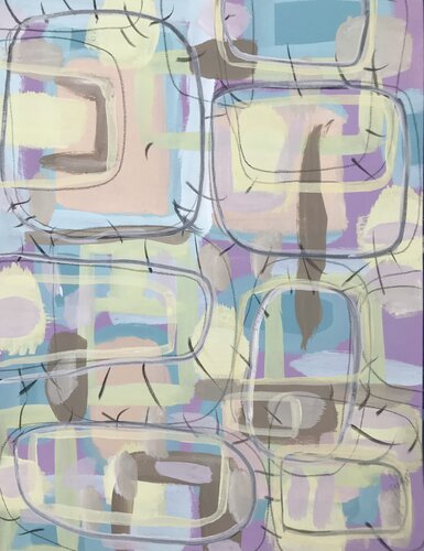 Winter Reflections V van Jaye Alison, Werk op papier te koop op Singulart