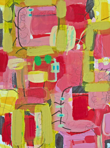 The Other Side of Hurt II/Transmuting Anger van Jaye Alison, Schilderij te koop op Singulart
