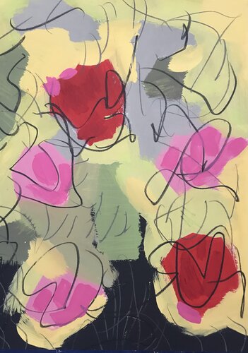 Le Jardin IV (with my grandmother Mamie) by Jaye Alison, Work on Paper for Sale on Singulart