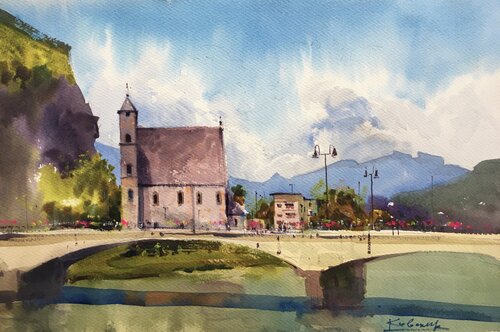 First impressions of Italy di Andrii Kovalyk, Pittura in vendita su Singulart