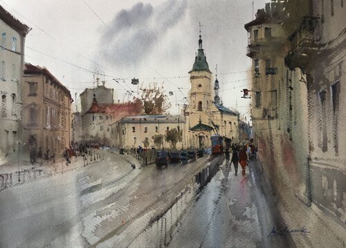 A gloomy day in the ancient city of Lviv in Ukraine Andrii Kovalyk
