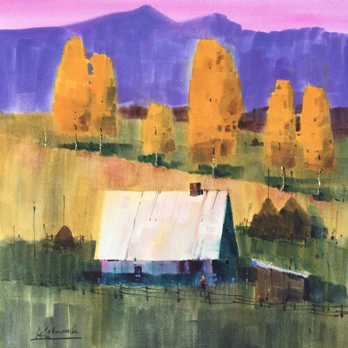 Golden autumn in the Carpathians Mountains von Andrii Kovalyk, Malerei kaufen auf Singulart