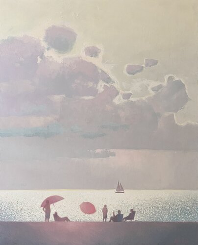 Gentle memories from a summer holidays at sea van Andrii Kovalyk, Schilderij te koop op Singulart