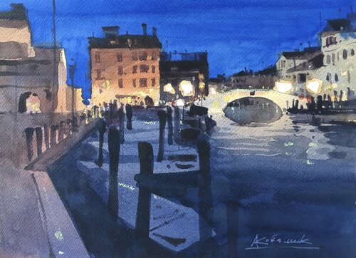 Nocturnal romance in Italy Andrii Kovalyk