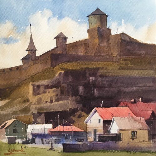 At the foot of the ancient fortress Andrii Kovalyk