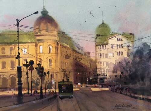 Sunny morning on the streets of the ancient city of Lviv in Ukraine Andrii Kovalyk