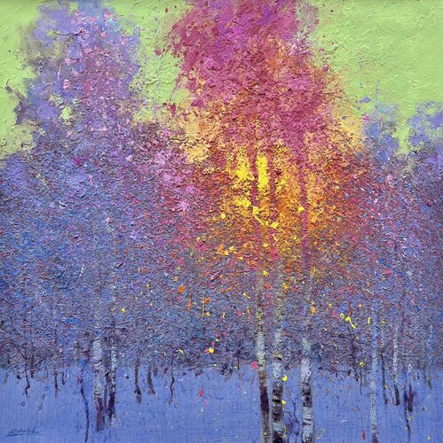 Four Seasons. Winter van Andrii Kovalyk, Schilderij te koop op Singulart