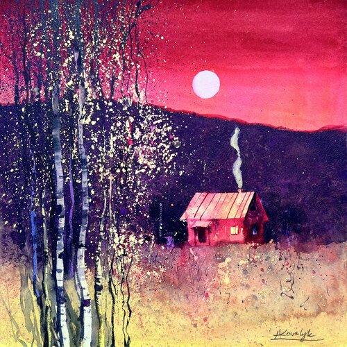 A Magical Night van Andrii Kovalyk, Schilderij te koop op Singulart