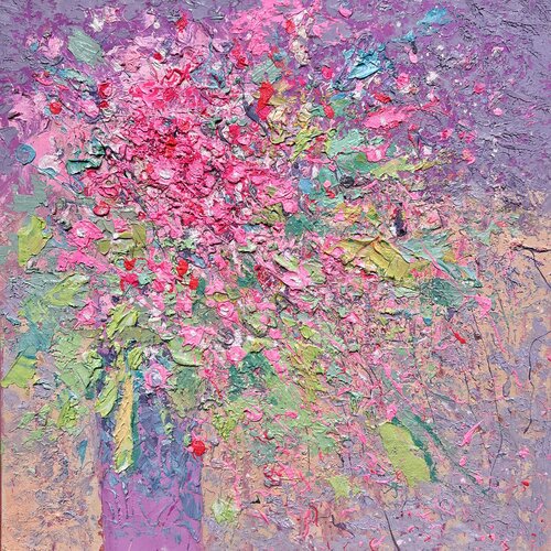Abstract Flowers #3 van Andrii Kovalyk, Werk op papier te koop op Singulart