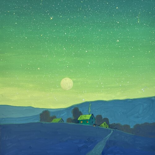 The Magic of the Carpathians Mountains de Andrii Kovalyk, Pintura a la venta en Singulart