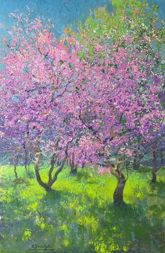 The Energy of Blossoms van Andrii Kovalyk, Schilderij te koop op Singulart