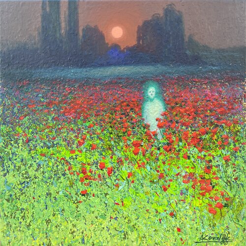 Moonlit Night #2 de Andrii Kovalyk, Pintura a la venta en Singulart