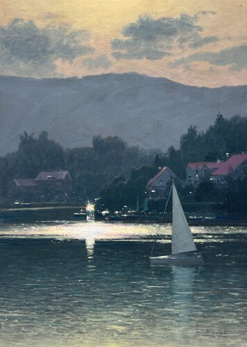 Golden Silence by Andrii Kovalyk, Work on Paper for Sale on Singulart