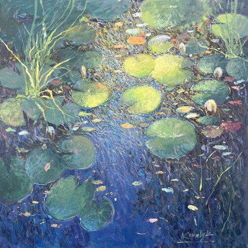 Song of Water Lilies de Andrii Kovalyk, Pintura a la venta en Singulart