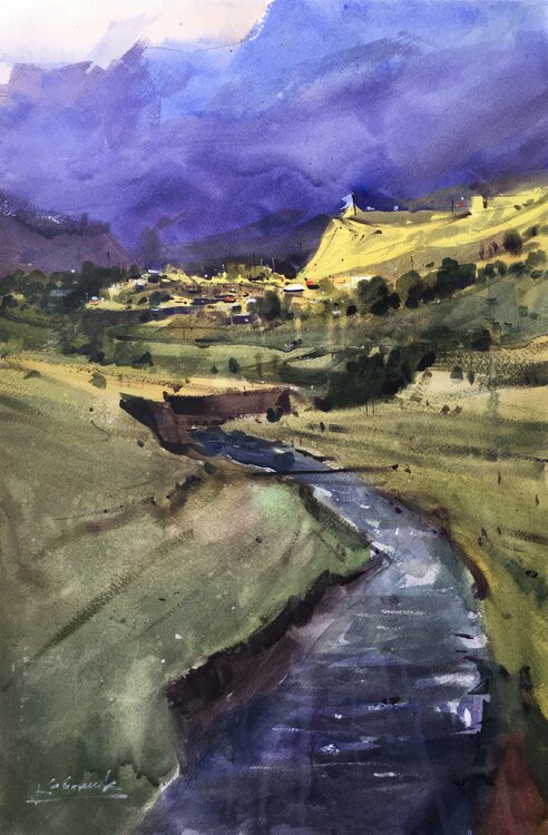 In the mountains of Kazbegi in Georgia Andrii Kovalyk