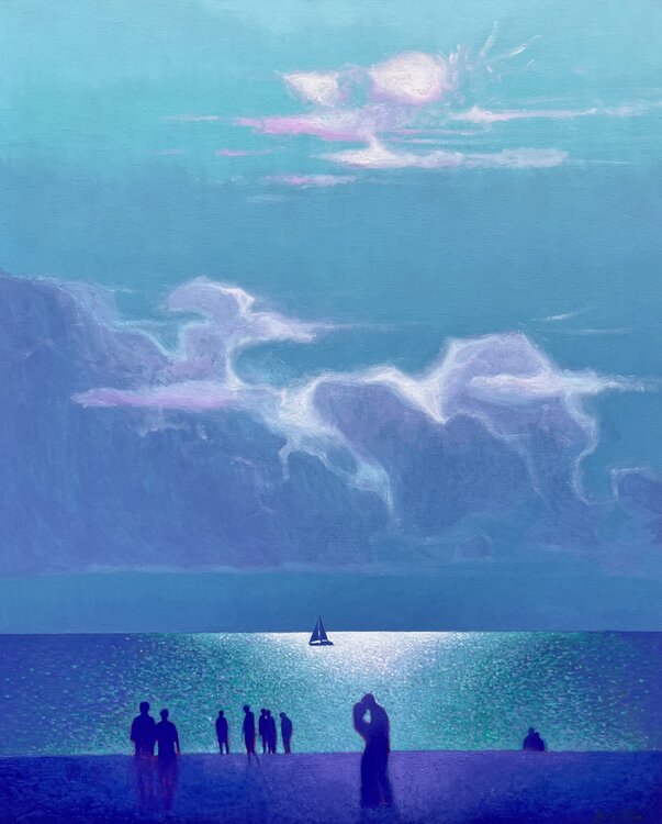 An unforgettable romantic moment at sea Andrii Kovalyk
