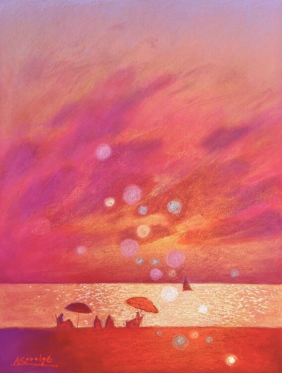 Magical sunset on the seashore Andrii Kovalyk