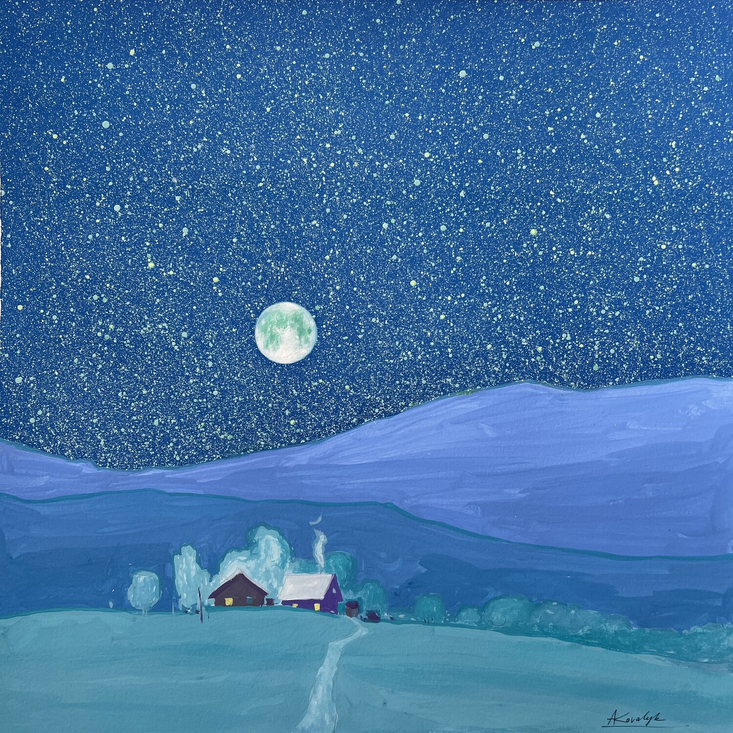 Night Calm Radiance Andrii Kovalyk