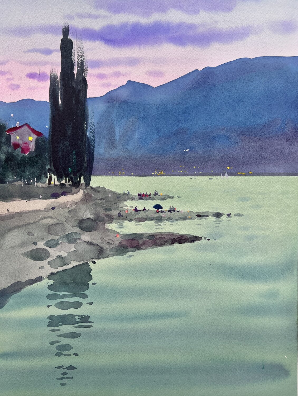 Twilight Over Garda Andrii Kovalyk