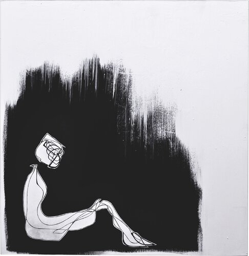 Shhh...osservatemi in silenzio, sto meditando sulla terra di Alessandra Zini, Pittura in vendita su Singulart