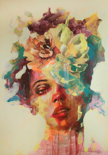 She Rises from the Abyss von Anna Matykiewicz, Malerei kaufen auf Singulart